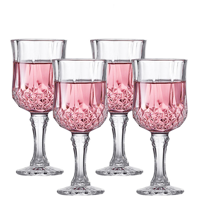 Wine Glass Set Crystal - Set da 4 pezzi bicchieri da