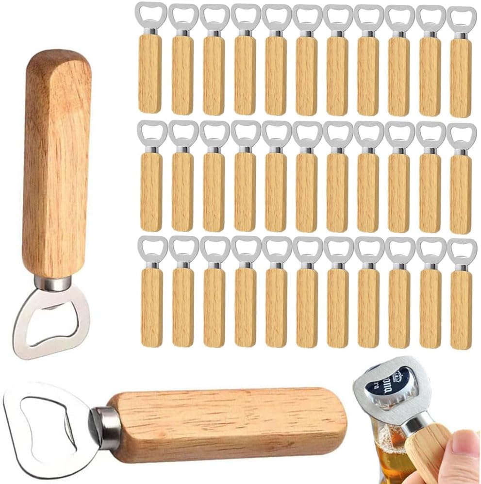 Wine Beer Spirits - Apribottiglie in legno Apriscatole per birra